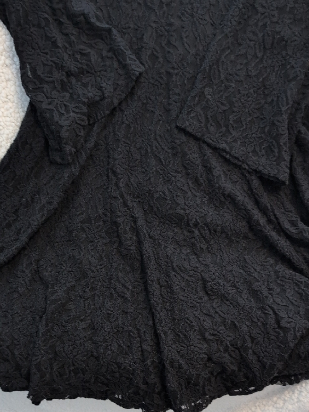Torrid Black Floral Lace V-Neck Dress - Picture 4 of 5